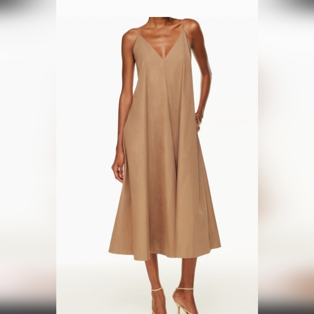 Aritzia Babaton Nouveau maxi poplin dress